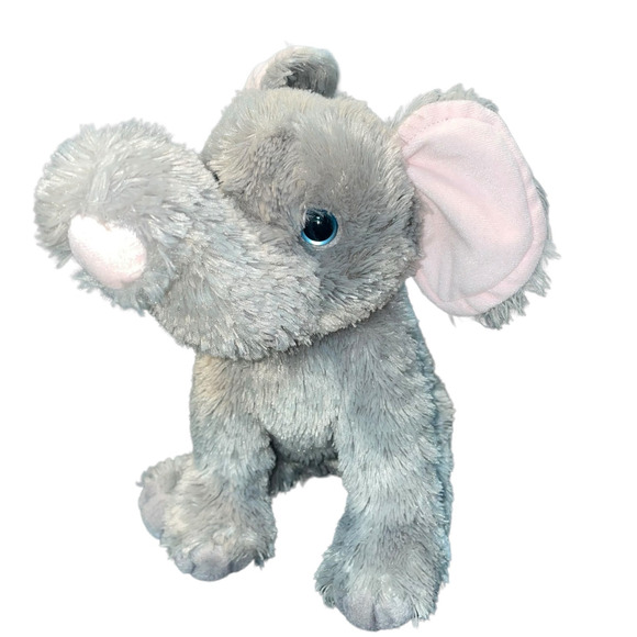 Ty Classic Quake the Elephant Plush Stuffed Animal Pink Ears Nursery Gift 11" - Picture 4 of 12